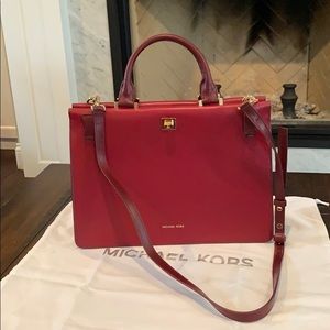 Burgundy Michael Kors Satchel